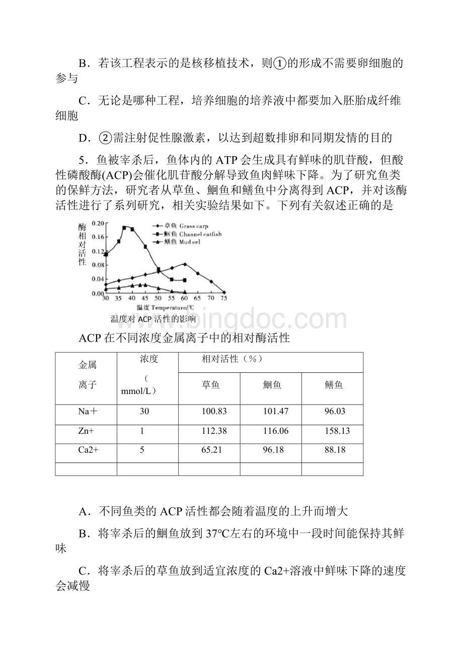 杭州市届高三第二次教学质量检测理综word版Word格式文档下载.docx_第3页