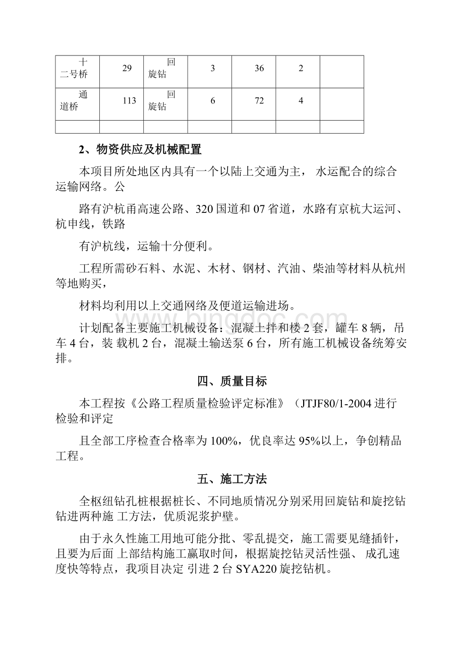 杭浦高速公路第一合同段基桩施工方案.docx_第3页