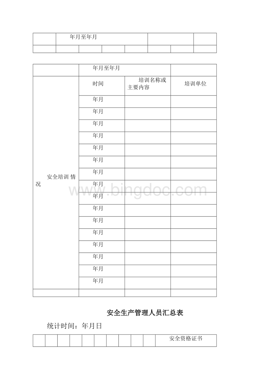 安全检查登记表格模板.docx_第3页