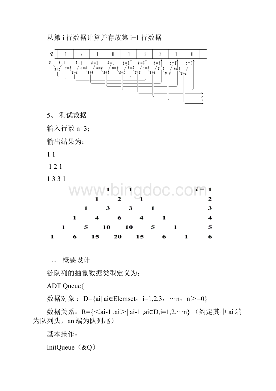 杨辉三角形实验报告Word格式.docx_第2页