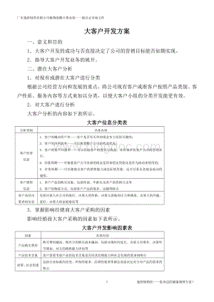 02大客户管理方案大客户开发方案01.doc