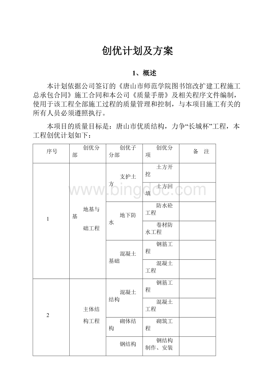 创优计划及方案.docx