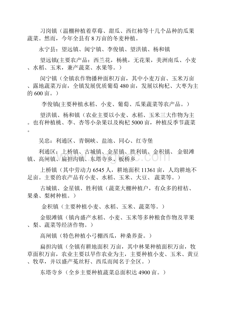宁夏五大市种植分布报告.docx_第2页