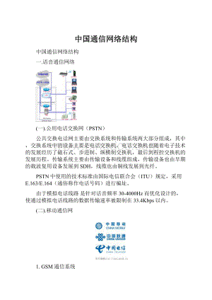 中国通信网络结构.docx