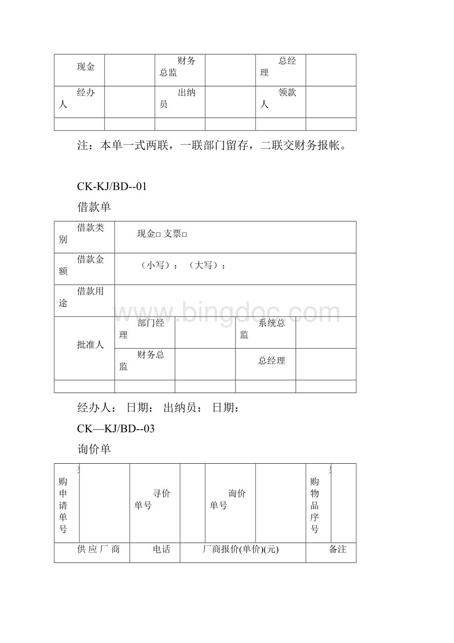 财务常用表格大全Word格式.docx_第2页