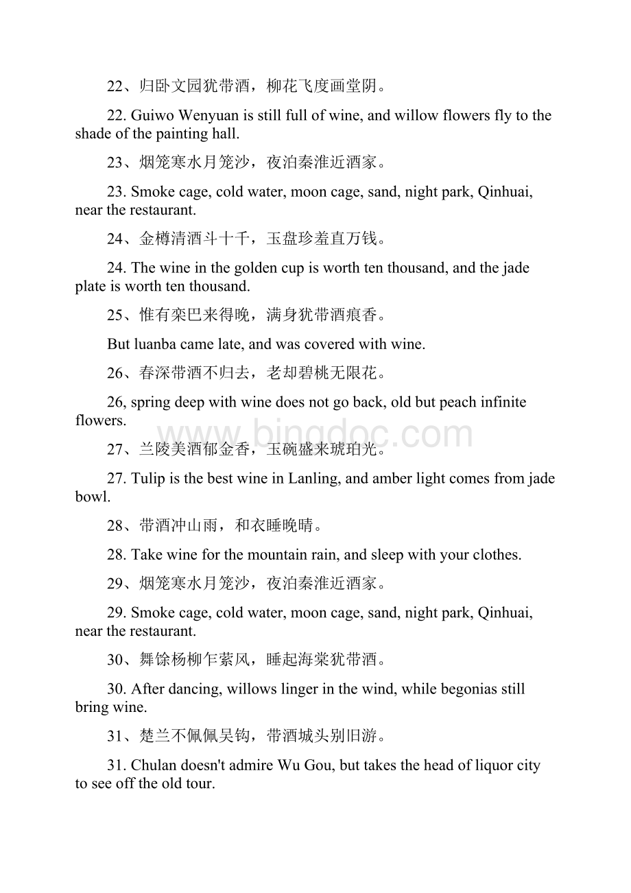 高考英语作文素材关于酒的经典句子.docx_第3页