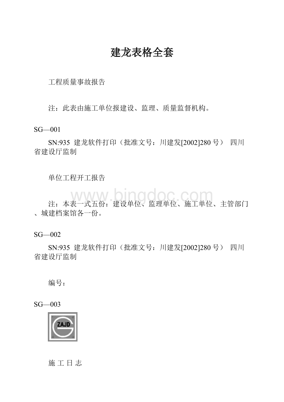 建龙表格全套Word格式.docx