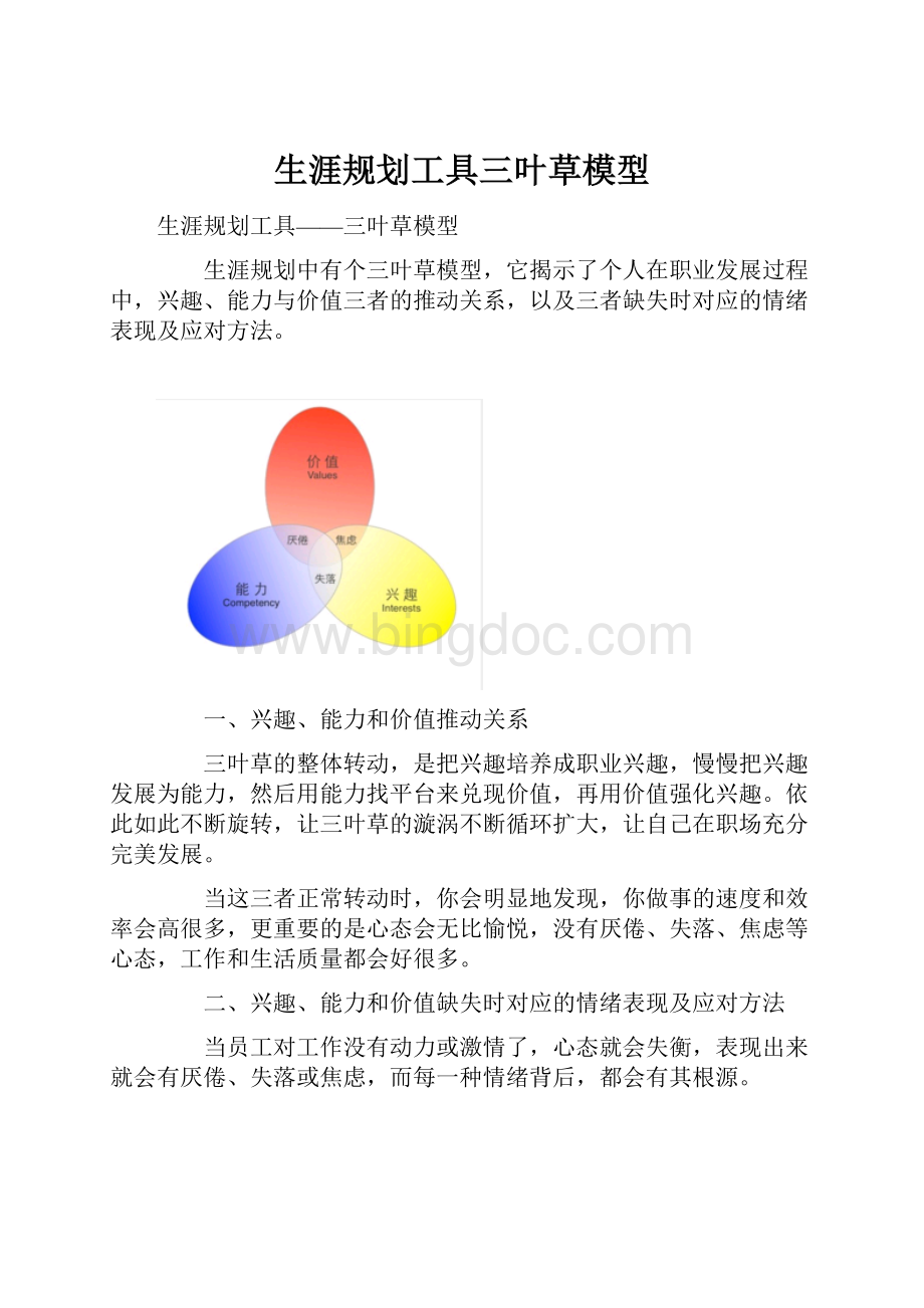 生涯规划工具三叶草模型.docx_第1页