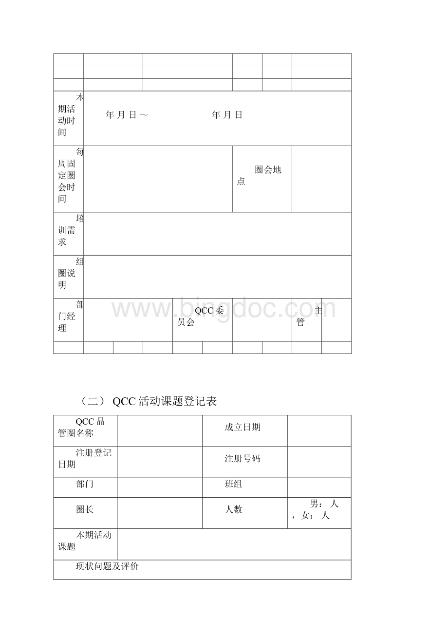 QCC品管圈实施表格汇编.docx_第2页