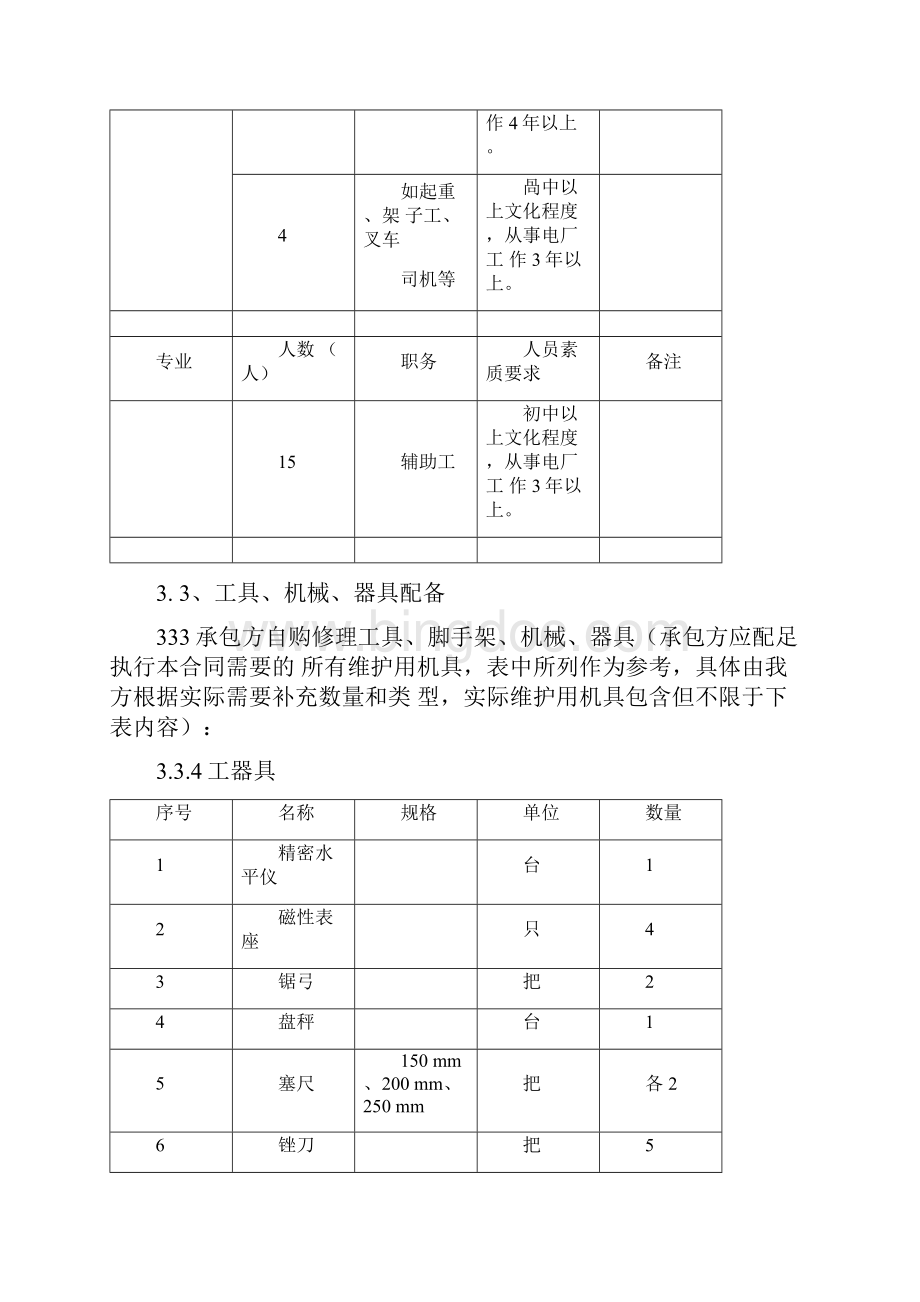 电厂运维检修实施方案.docx_第3页