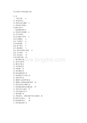 电子有限公司网站建设方案Word文件下载.doc