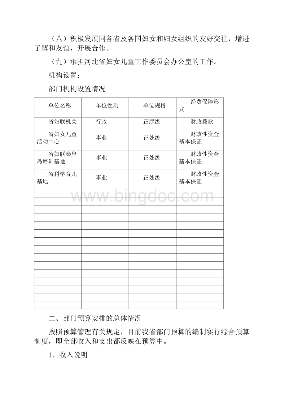 河北省妇女联合会届部门预算信息公开.docx_第2页