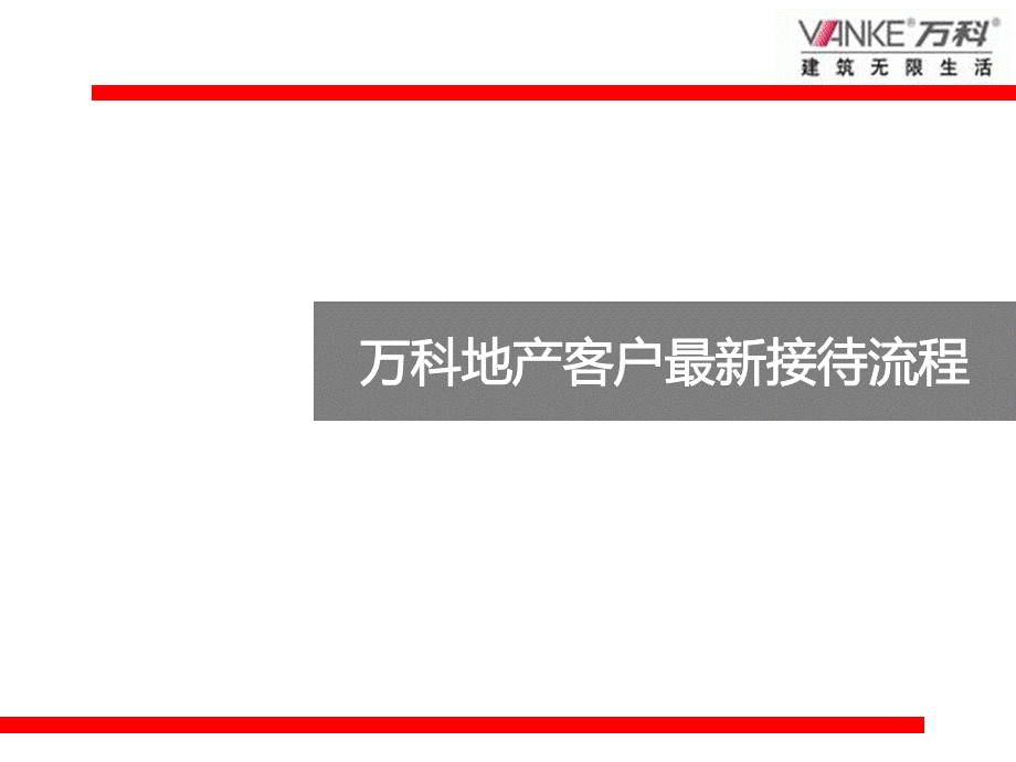 万科地产客户最新接待流程2010-45页及附件.ppt