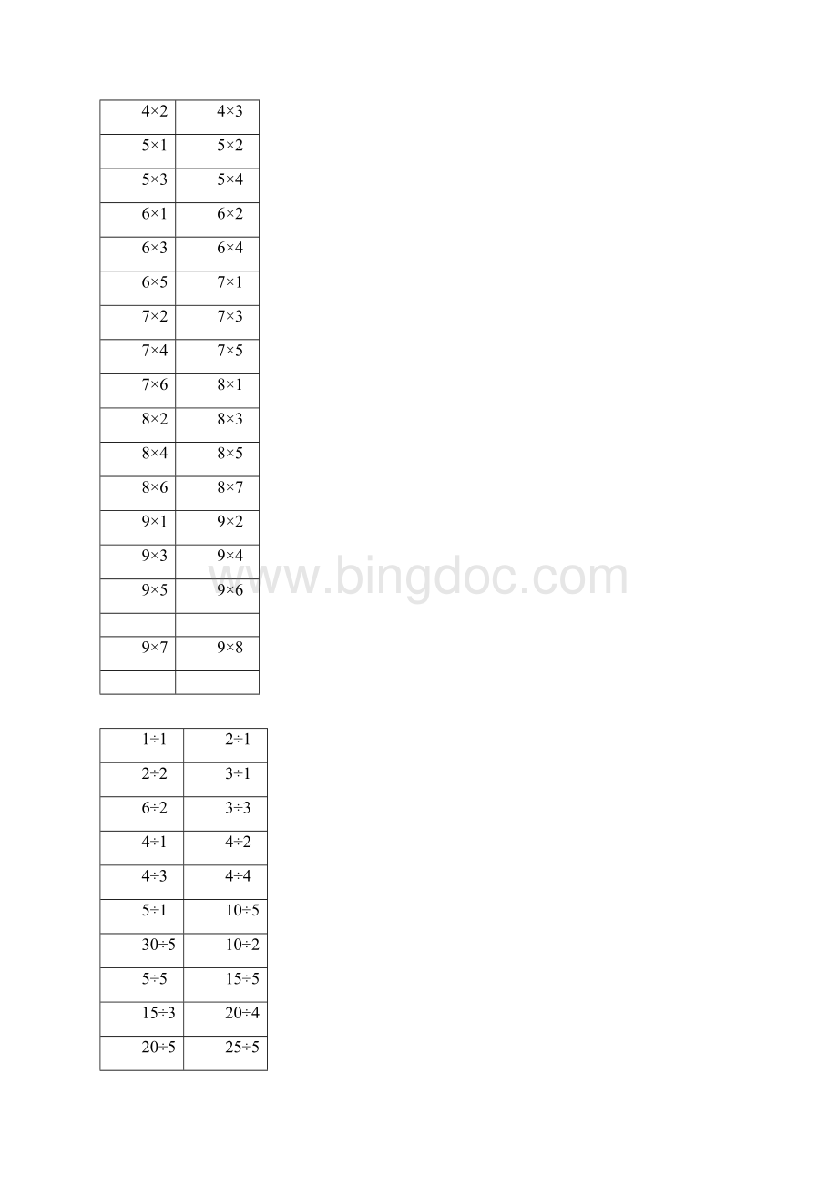乘法口诀口算题卡文档格式.docx_第2页