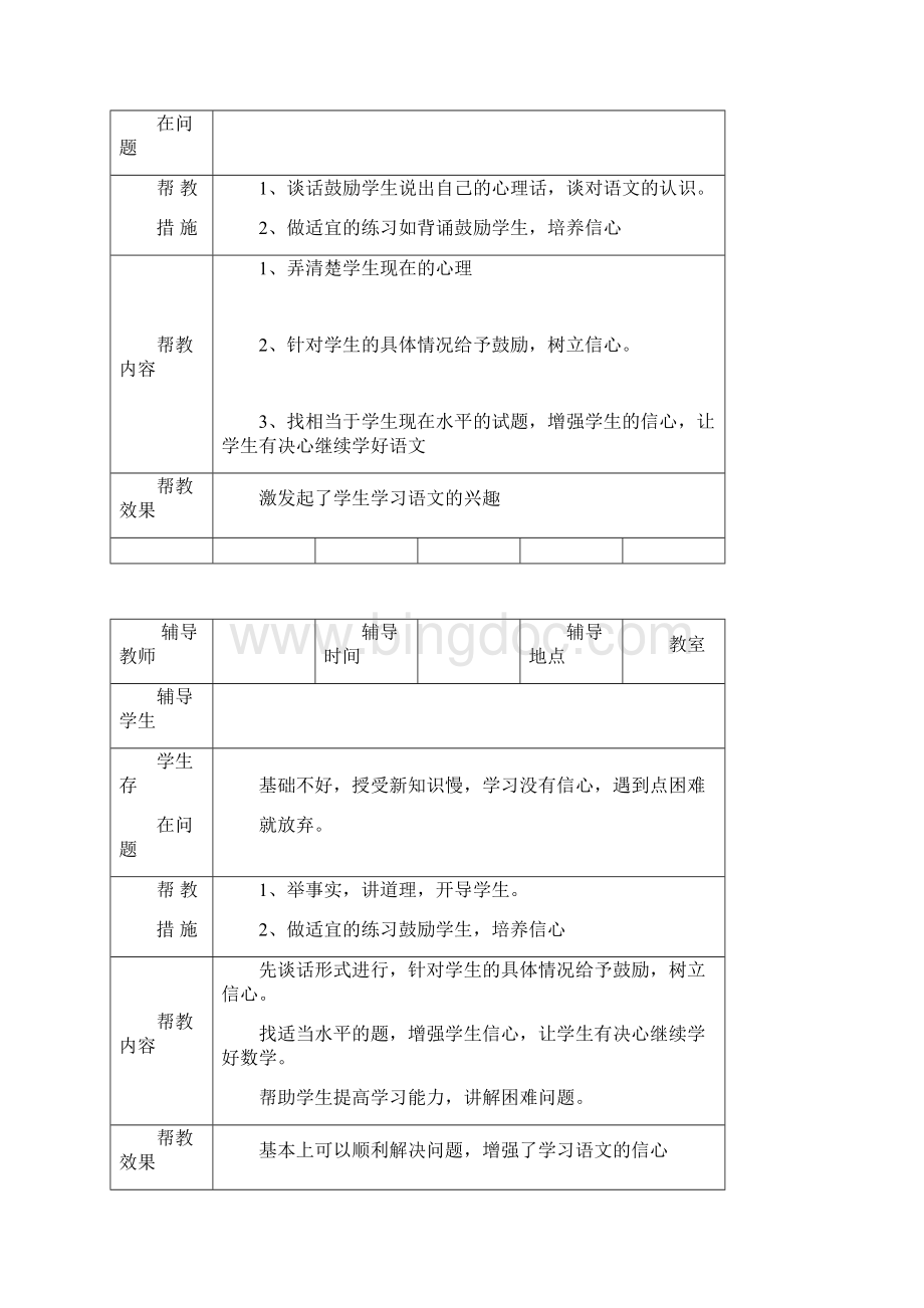 小学学困生辅导记录.docx_第2页