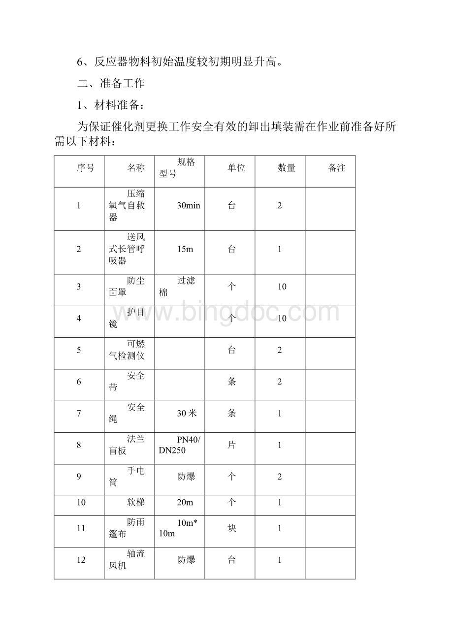 催化剂更换装填方案Word文档格式.docx_第2页