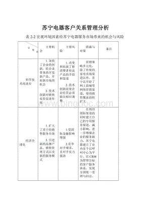 苏宁电器客户关系管理分析.docx