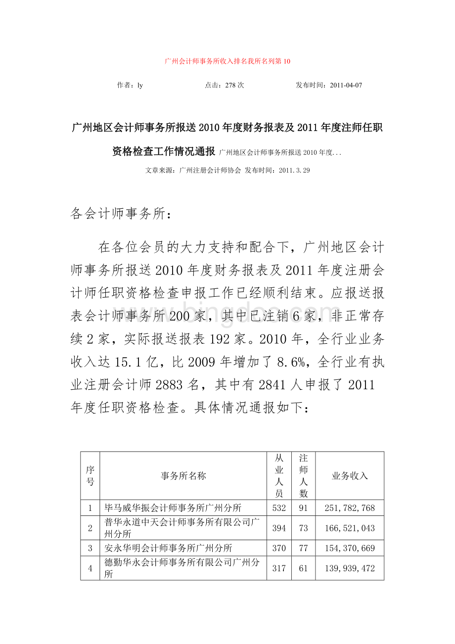 广州会计师事务所收入排名我所名列第10.docx_第1页