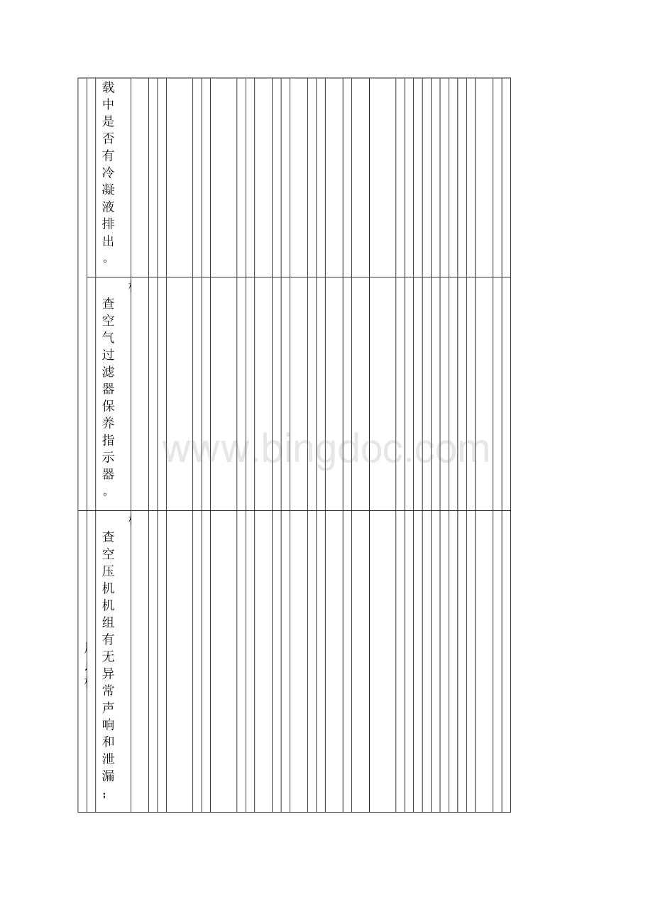 机械设备日常点检表格模板汇总Word格式文档下载.docx_第2页