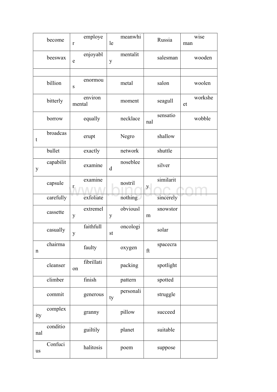 Spelling bee七八九年级词库汇总Word文件下载.docx_第2页