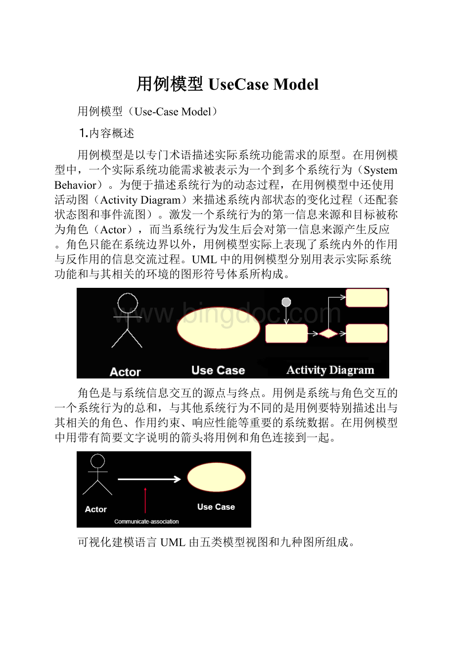 用例模型UseCase ModelWord格式.docx_第1页