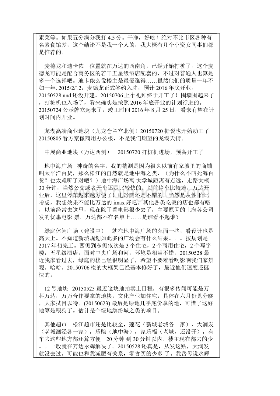松江新城国际生态商务区楼盘及配套.docx_第2页