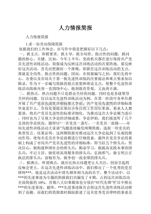 人力情报简报.docx