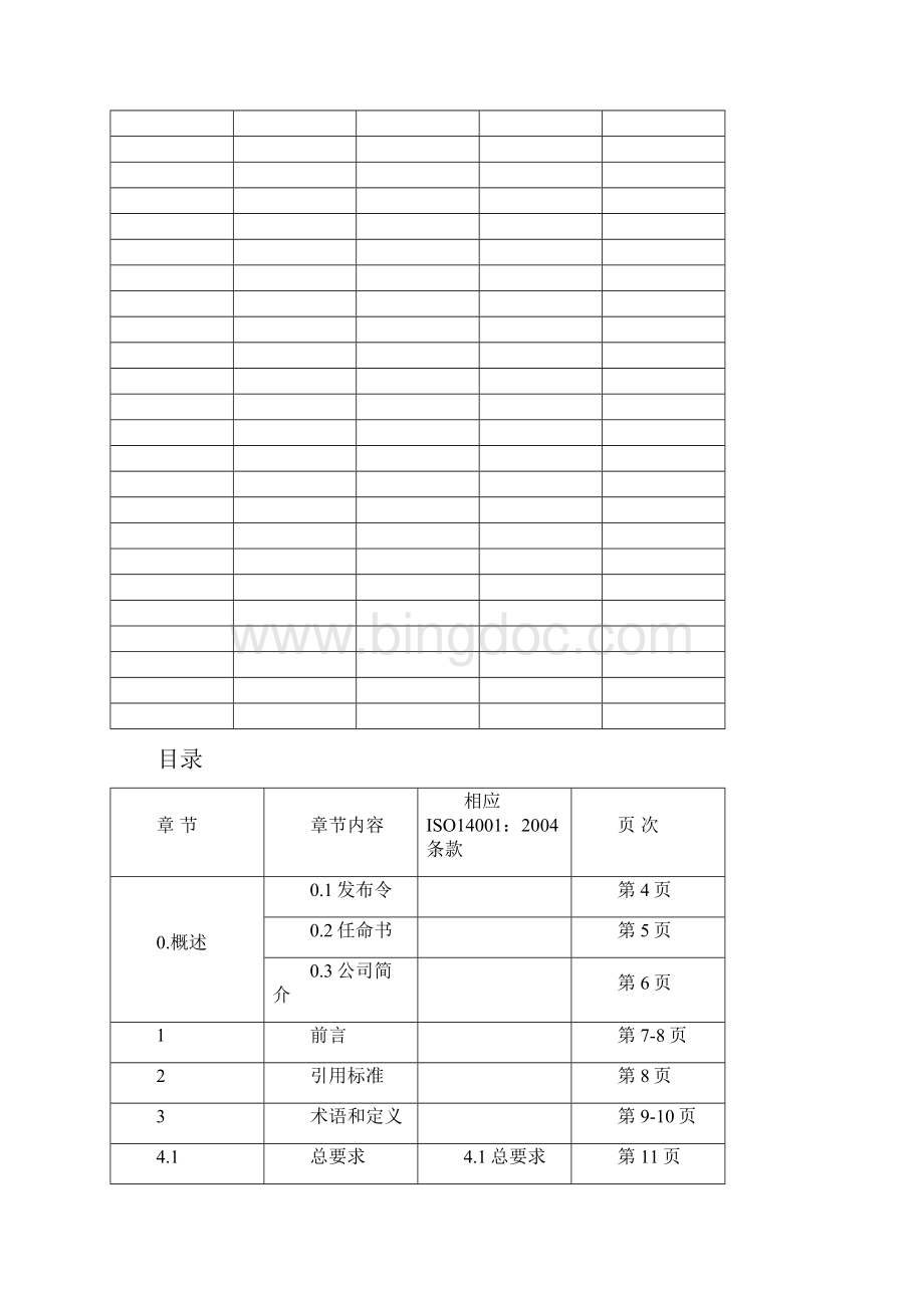 ISO14001环境体系手册 A0Word下载.docx_第2页