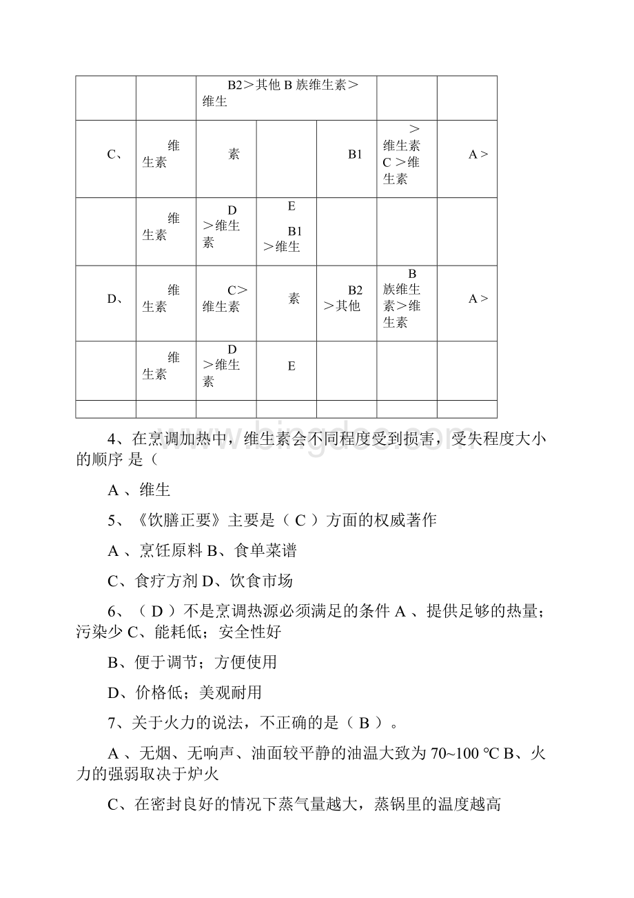 中中式烹调师考试题库与答案Word下载.docx_第2页