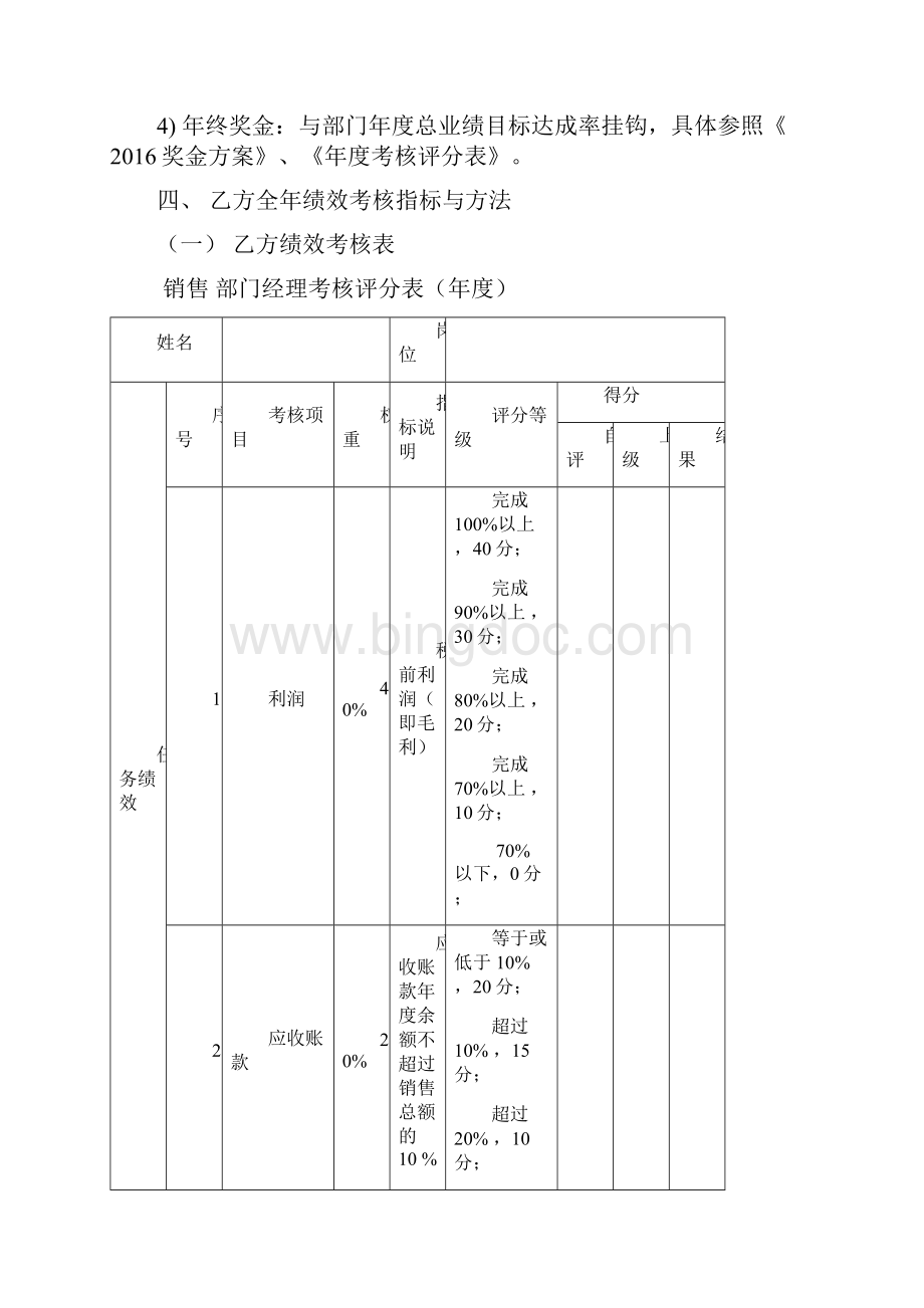 MBO绩效考核设计管理层.docx_第2页