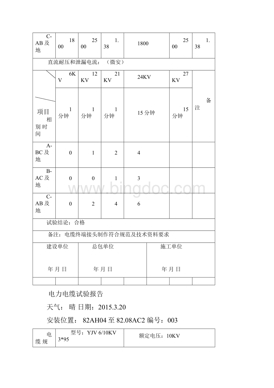 高压电力电缆试验报告.docx_第3页