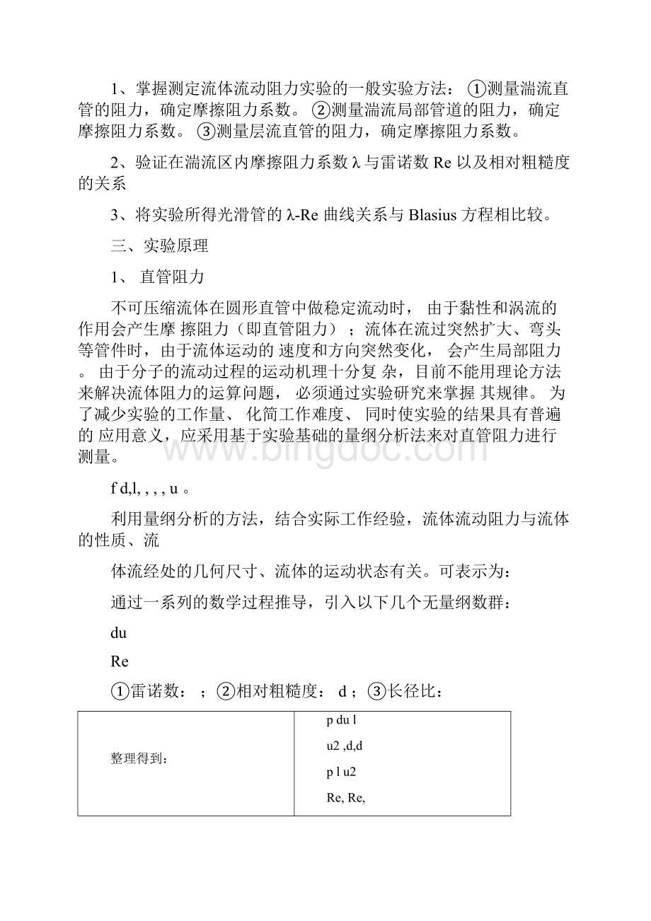 化工原理流体阻力实验报告北京化工大学文档格式.docx_第2页