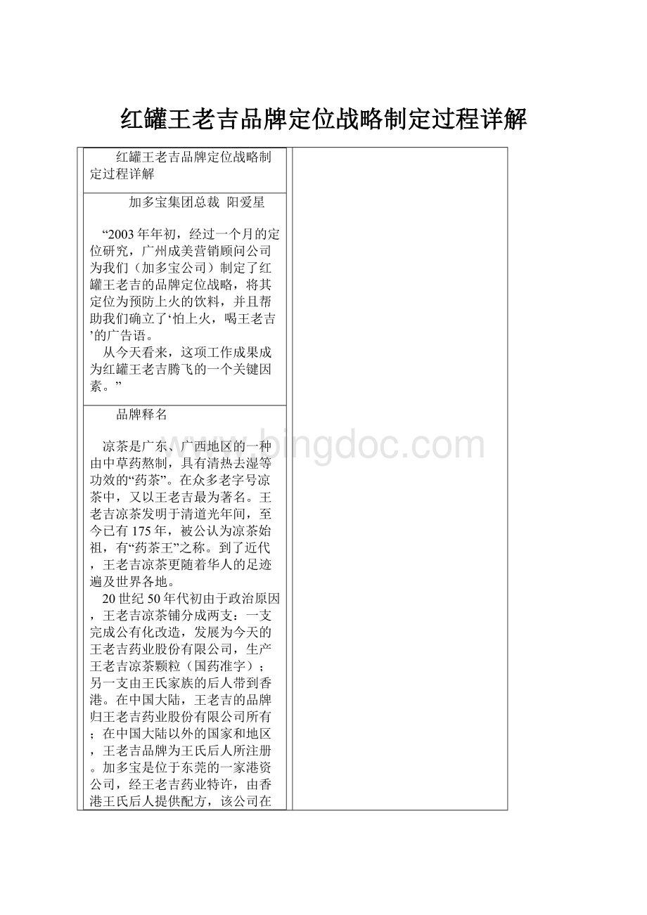 红罐王老吉品牌定位战略制定过程详解.docx_第1页