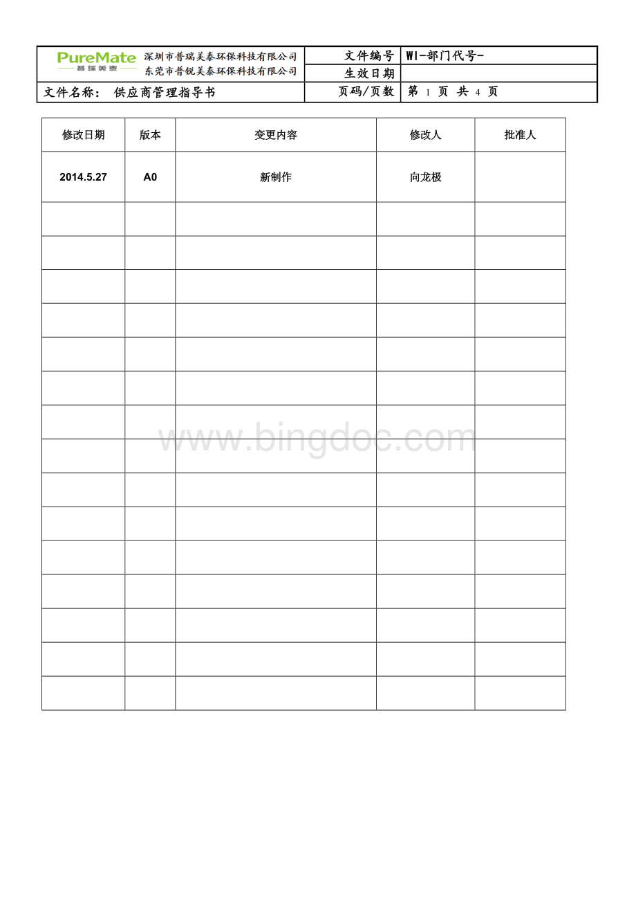 供应商质量管理作业指导书.doc_第1页