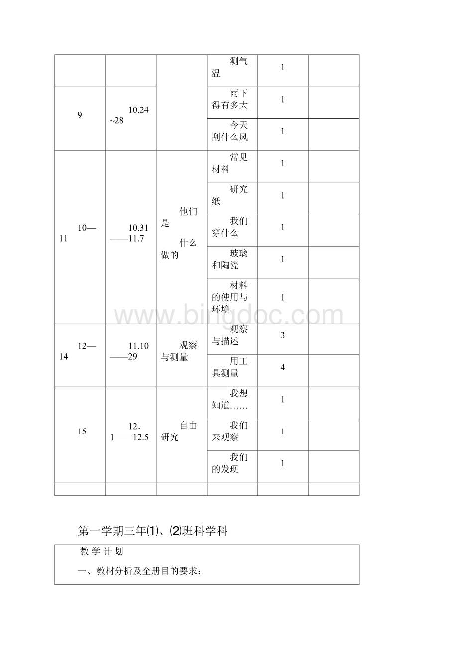 苏教版三年级科学上册全册教案Word文档下载推荐.docx_第2页