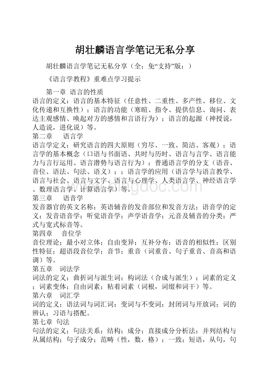 胡壮麟语言学笔记无私分享.docx_第1页