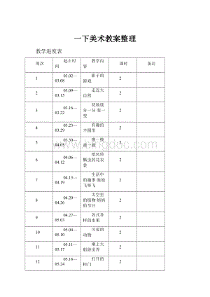 一下美术教案整理.docx