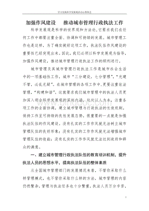 以科学发展观为指导推动城市管理行政执法工作(黄)Word文档下载推荐.doc