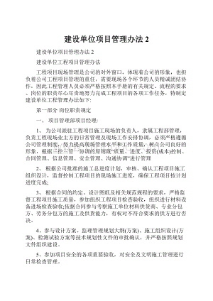 建设单位项目管理办法2Word文件下载.docx