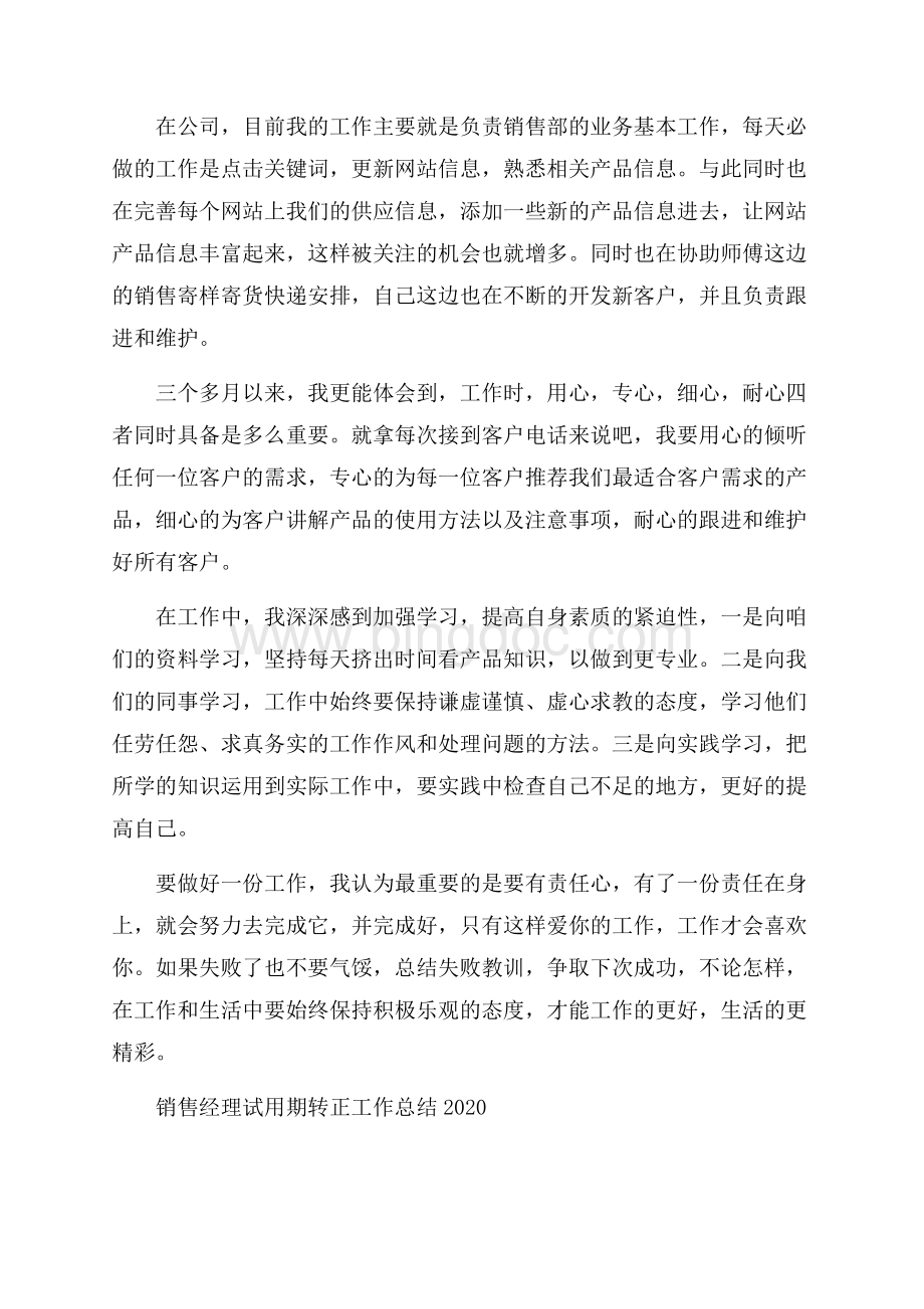 销售经理试用期转正工作总结.docx_第2页