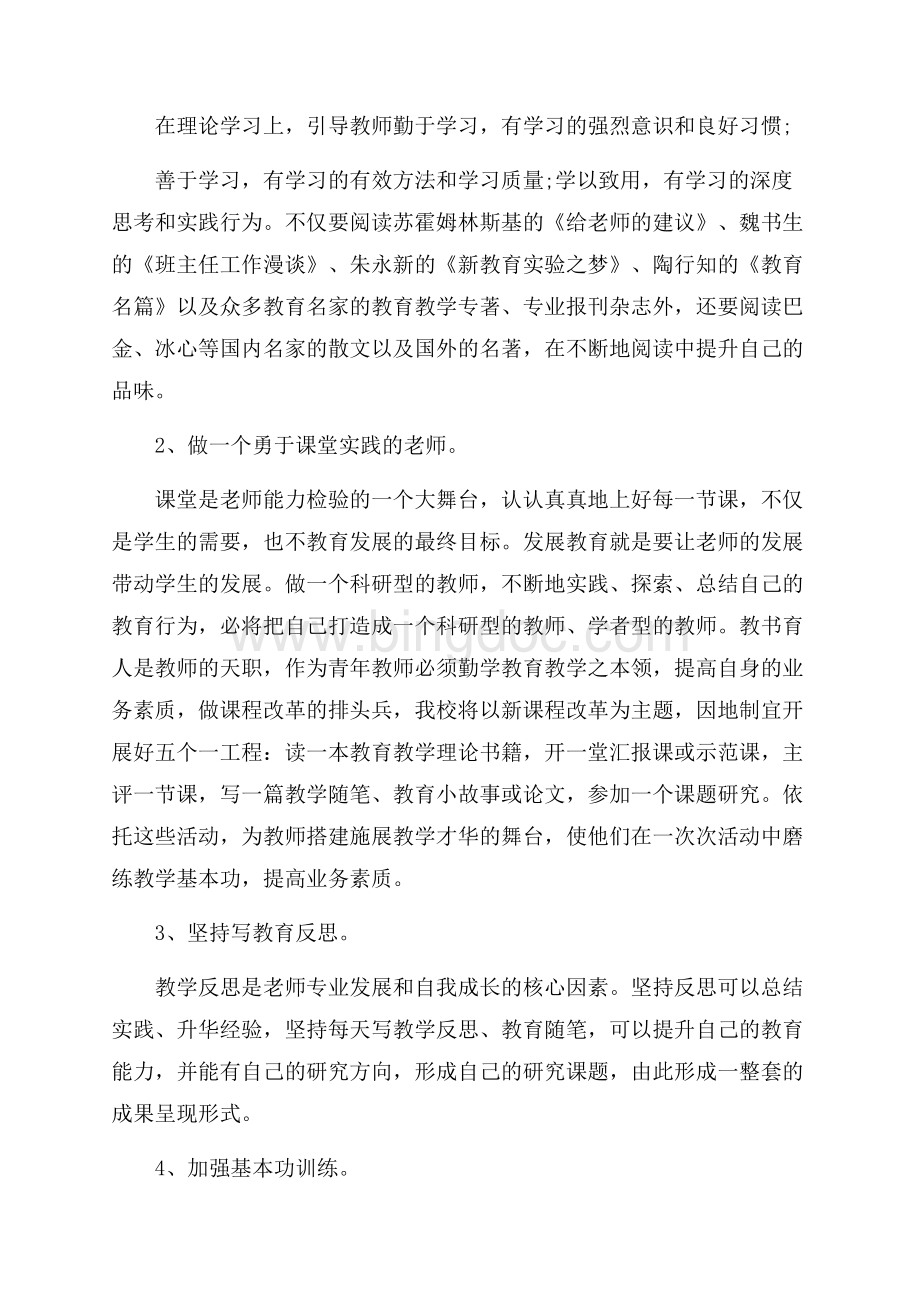 青年教师工作计划 培养青年教师工作计划.docx_第3页