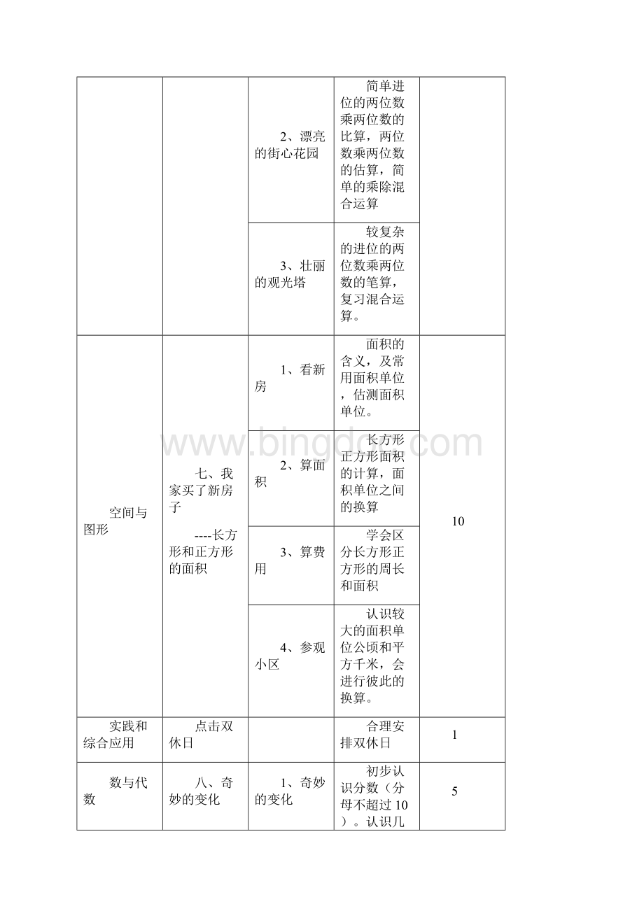 青岛版小学数学三年级上册第一单元教学设计张传军.docx_第3页