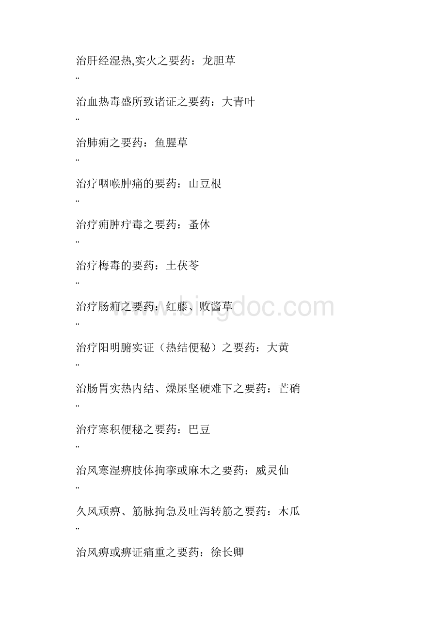 中药学要药及配伍总结Word文档下载推荐.docx_第2页