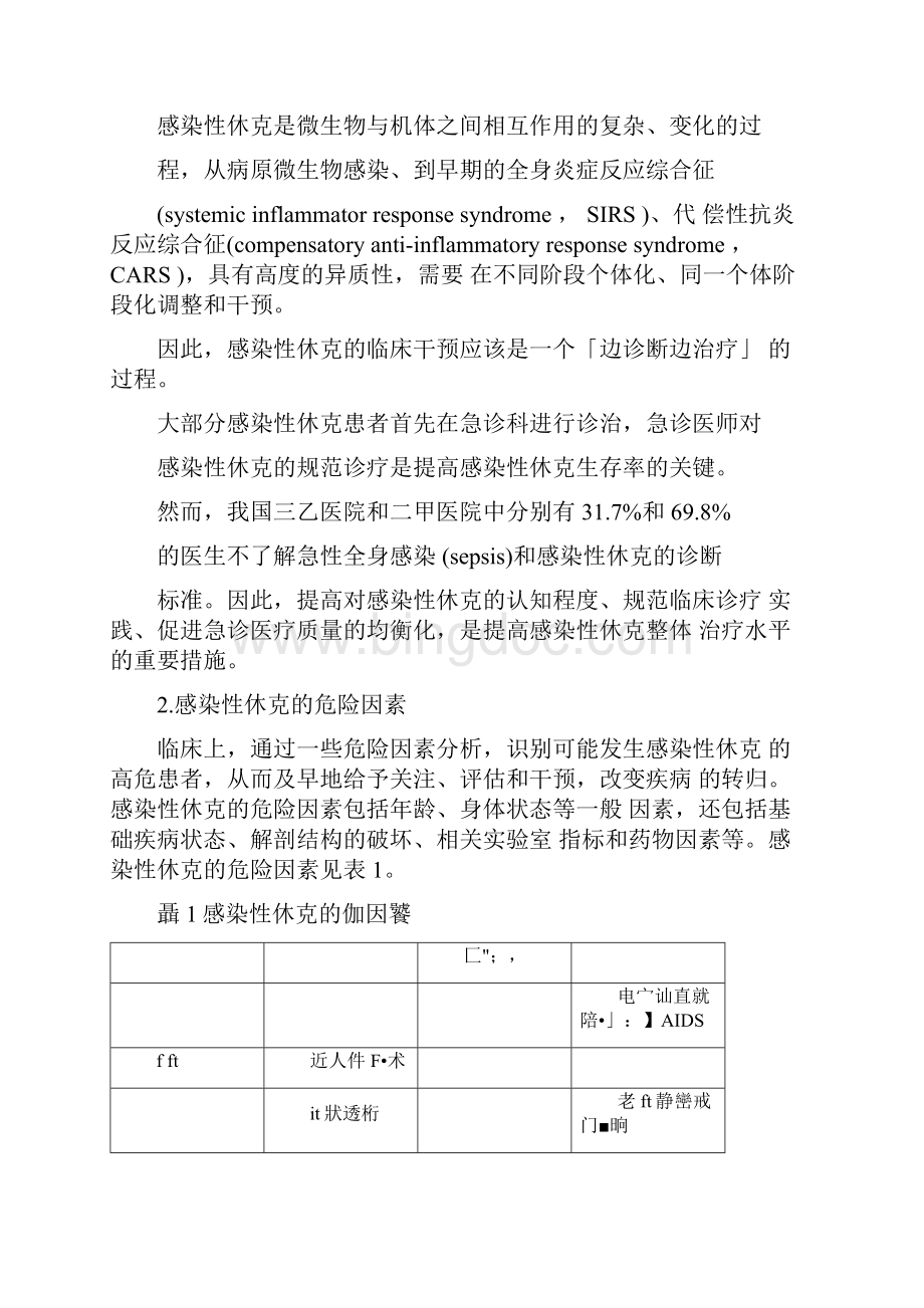 中国急诊感染性休克临床实践指南.docx_第2页