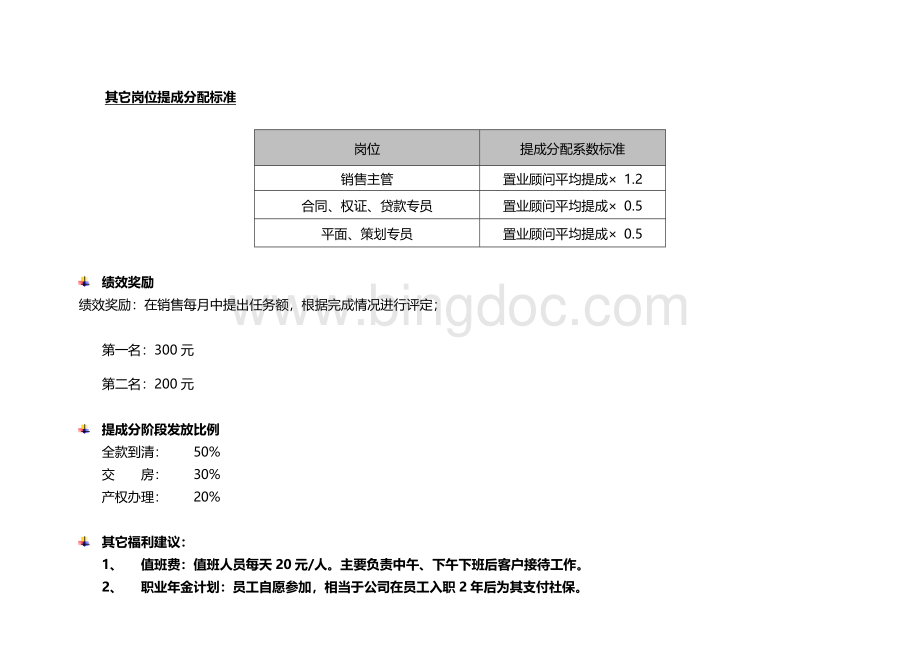 销售案场薪酬及福利制度建议.docx_第2页