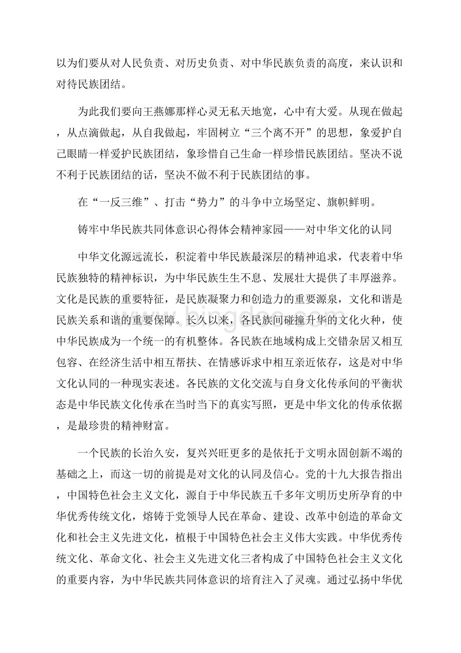铸牢中华民族共同体意识心得体会.docx_第3页