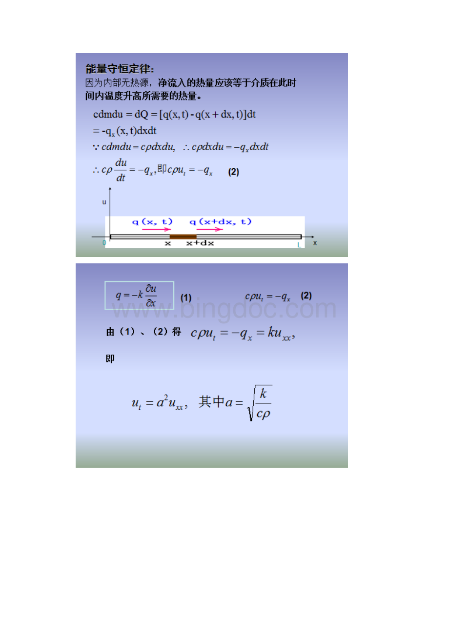 一维热传导方程数值解法及matlab实现分离变量法和有限差分法.docx_第3页