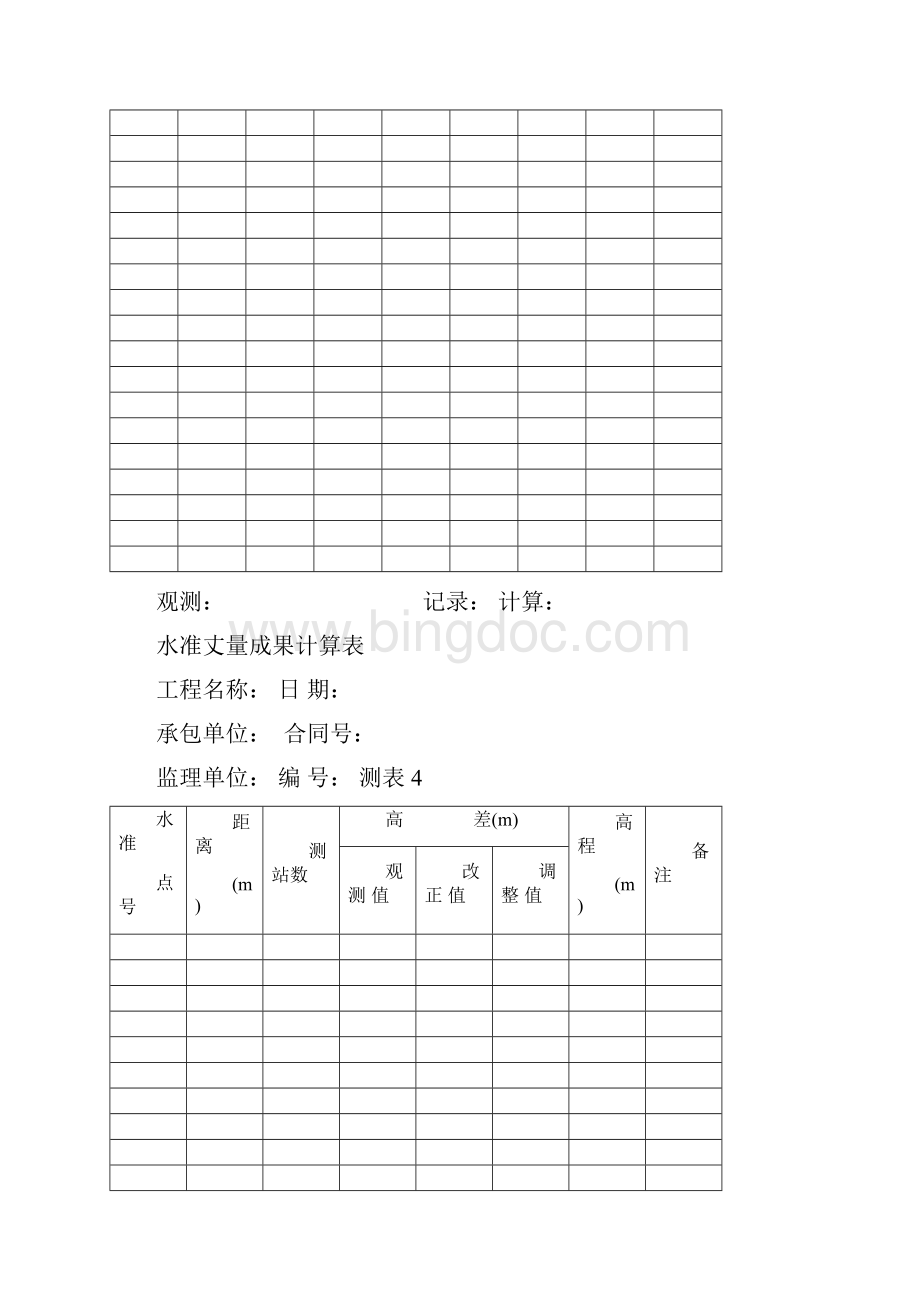 水准测量记录表全套.docx_第3页