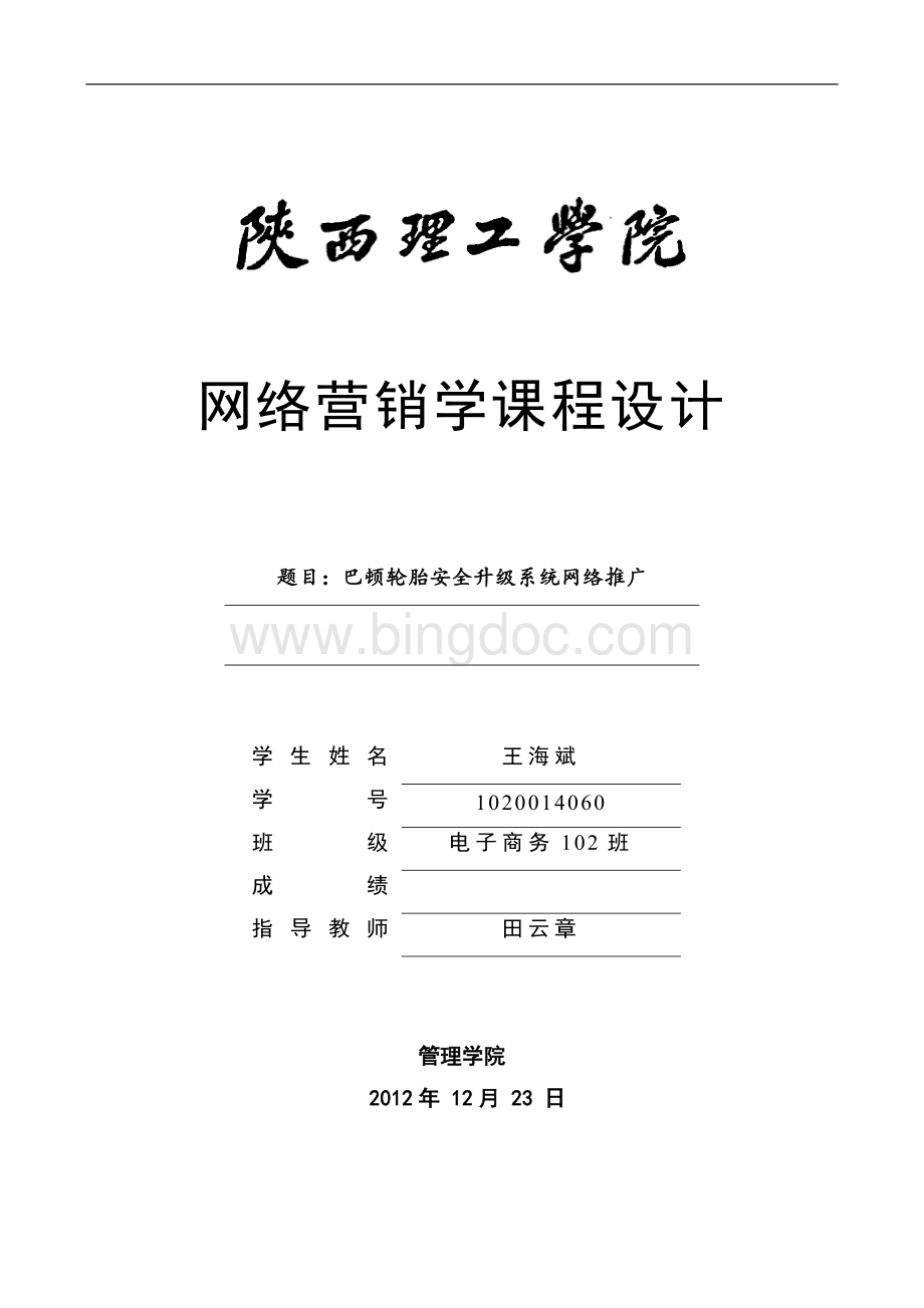 巴顿网络营销推广Word格式.doc