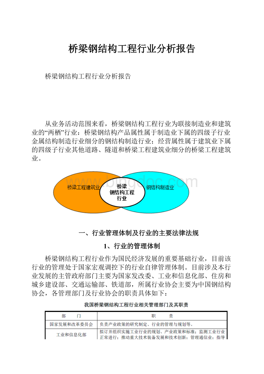 桥梁钢结构工程行业分析报告Word下载.docx